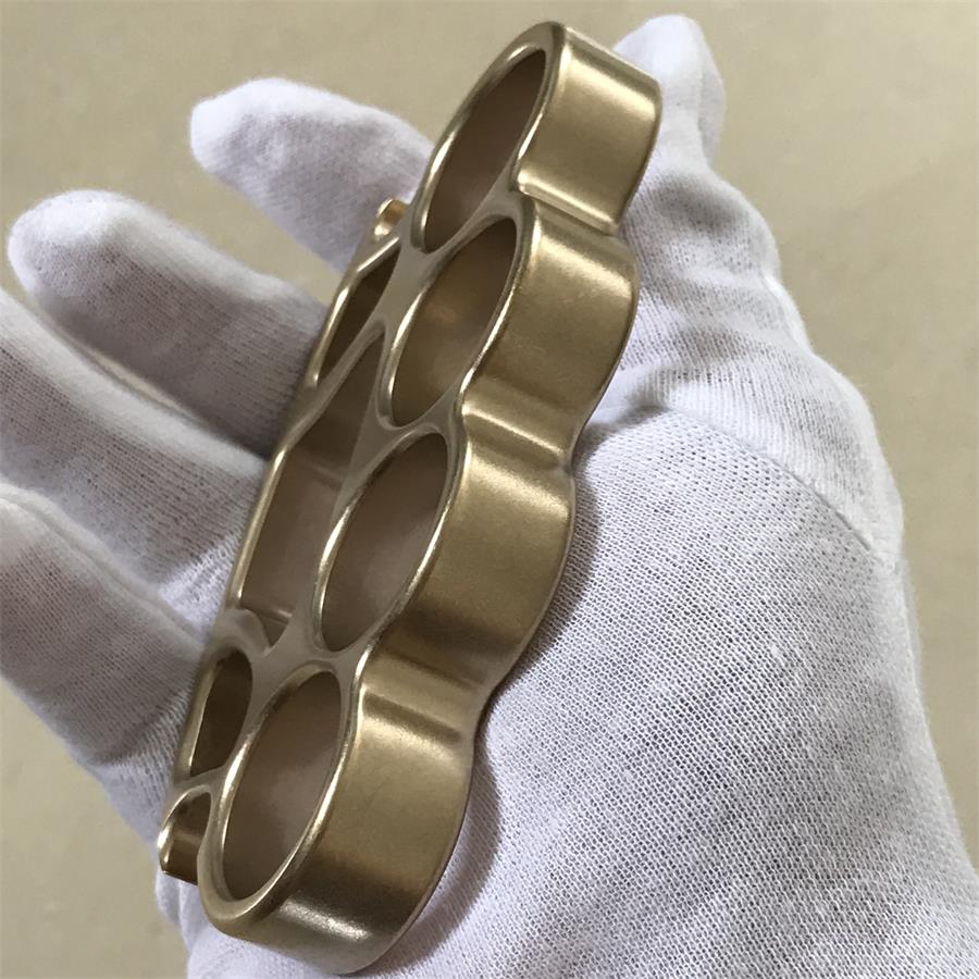Big Finger Hole Brass Knuckle Duster Stonewashed Bottle Opener EDC Tool - Image 2