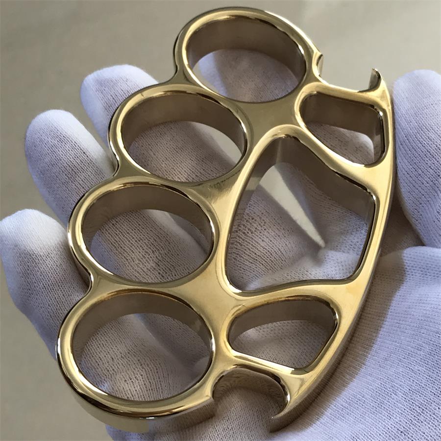 Mate X1 Plus Big Finger Hole Mirror Brass Knuckle Duster Bottle Opening EDC Tool