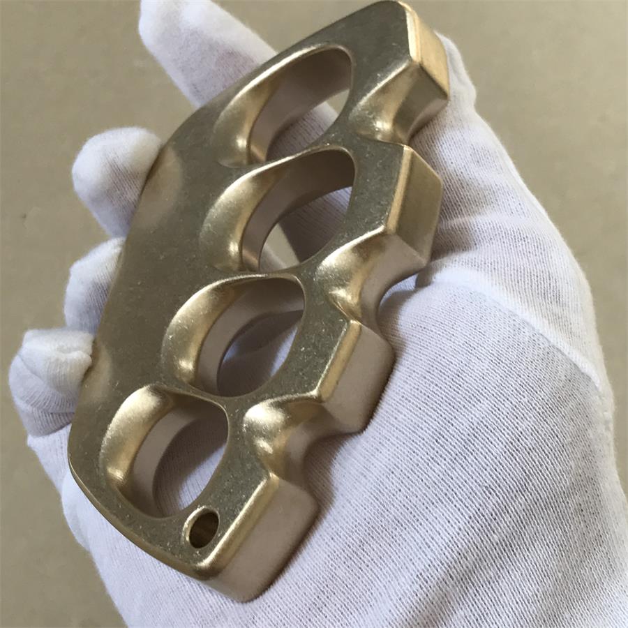 Big Finger Hole Stonewashed Brass Knuckle Dusters - Image 2