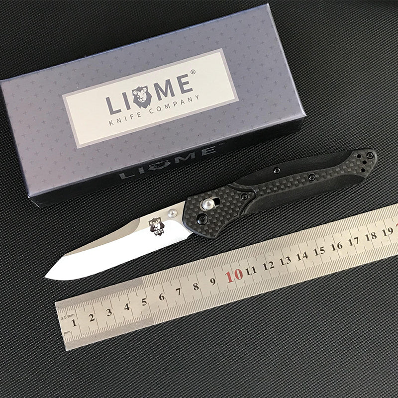 Carbon Fiber Handle 940 Folding Knife Outdoor Camping Tactical Safety Defense Pocket Military Knives - Image 5