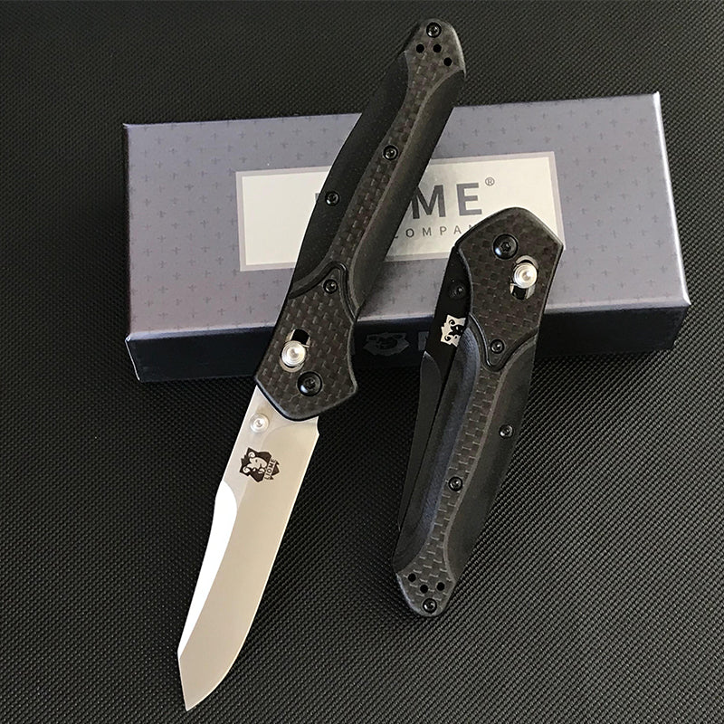Carbon Fiber Handle 940 Folding Knife Outdoor Camping Tactical Safety Defense Pocket Military Knives - Image 9