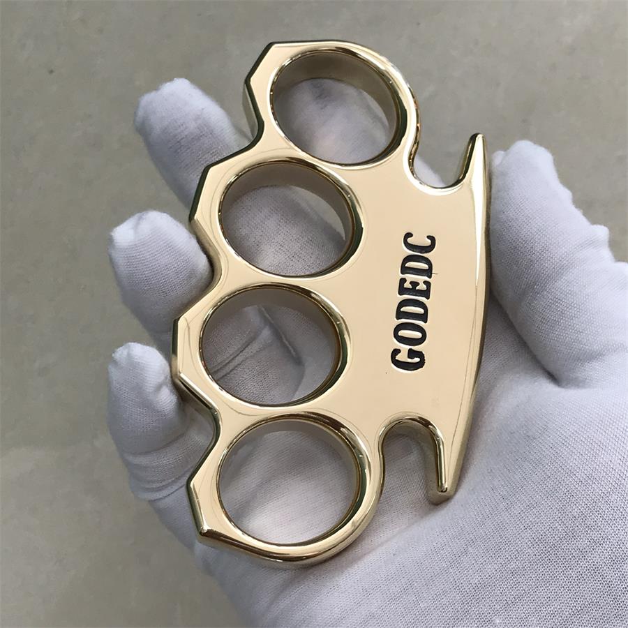 The KING OF GODEDC Classic Thickened Mirror Brass Knuckle Duster - Image 13