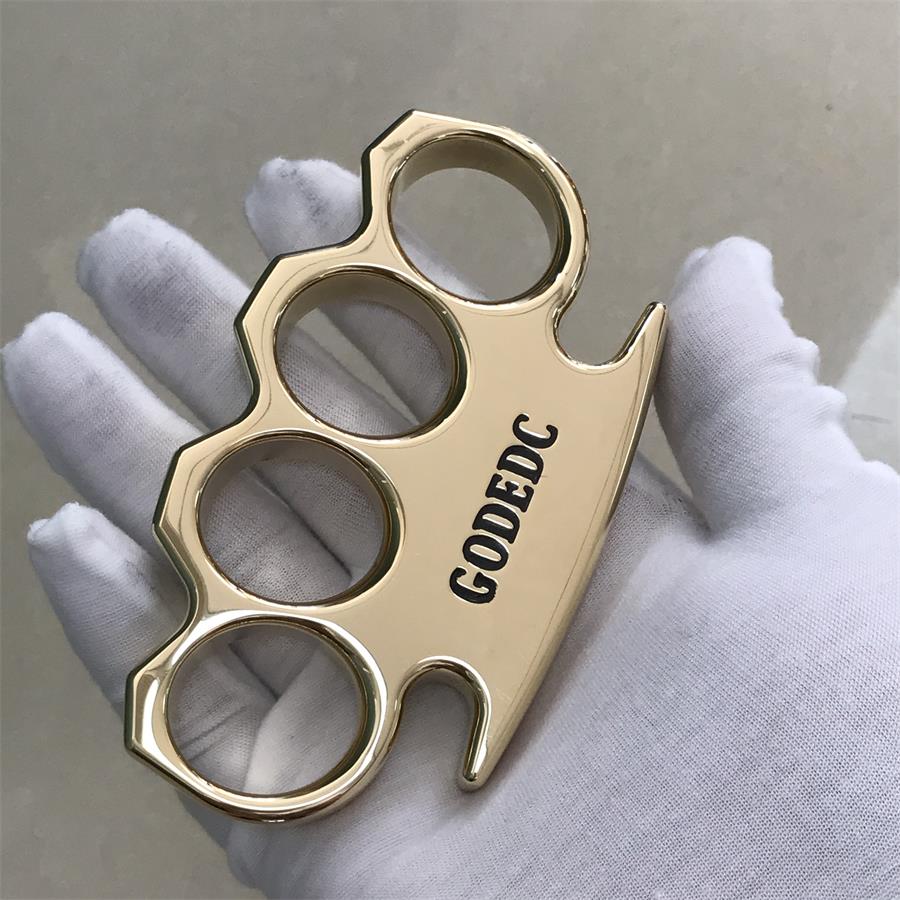The KING OF GODEDC Classic Thickened Mirror Brass Knuckle Duster - Image 2
