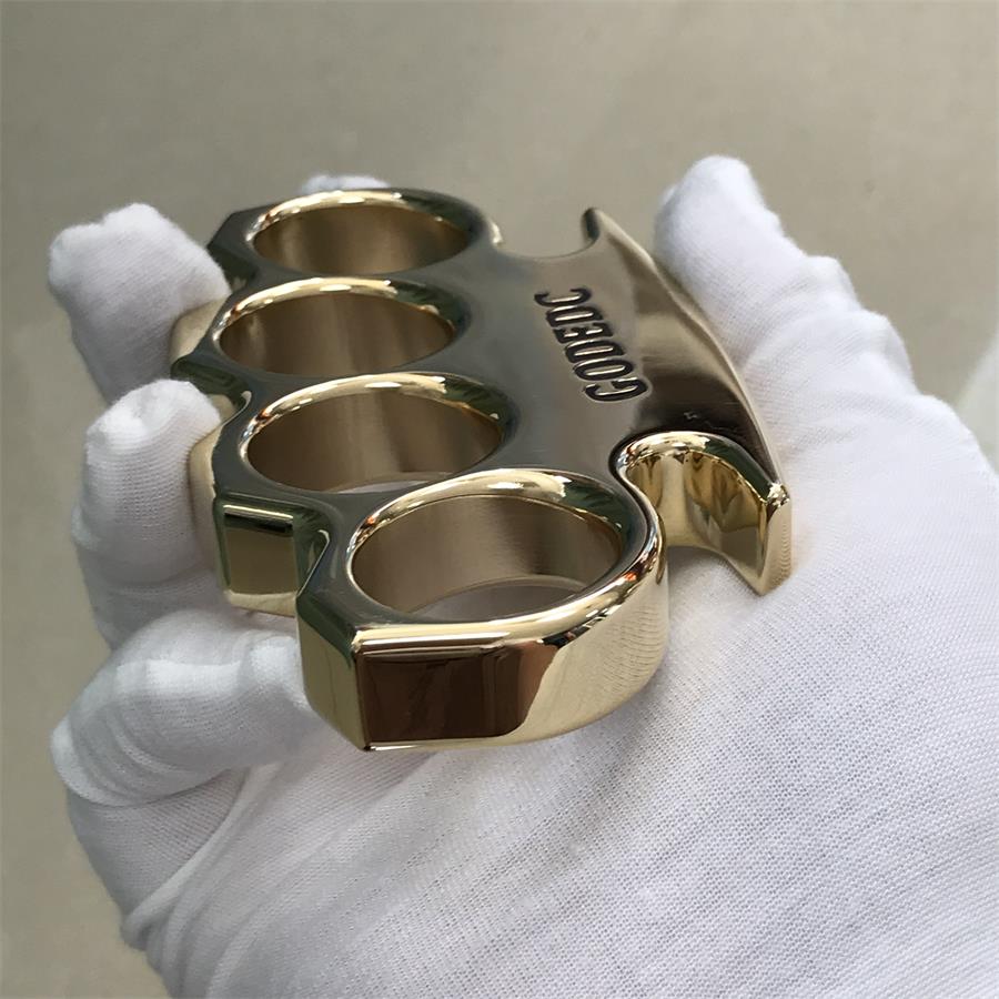 The KING OF GODEDC Classic Thickened Mirror Brass Knuckle Duster - Image 4