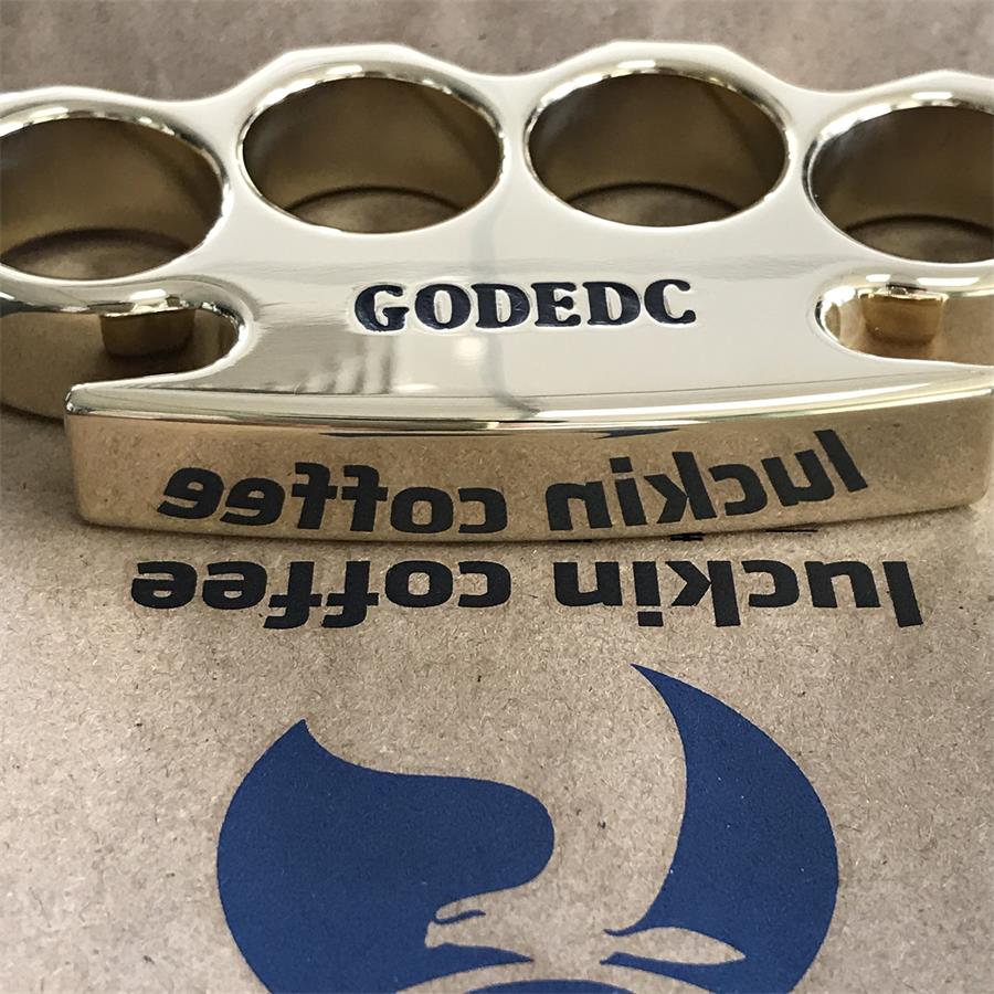 The KING OF GODEDC Classic Thickened Mirror Brass Knuckle Duster - Image 7