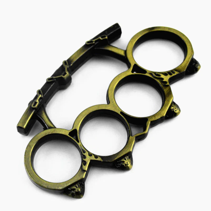 Creative Personalized Knuckle Duster Boxing Four Finger Buckle Defense Window Breaker Outdoor EDC Tool - Image 7