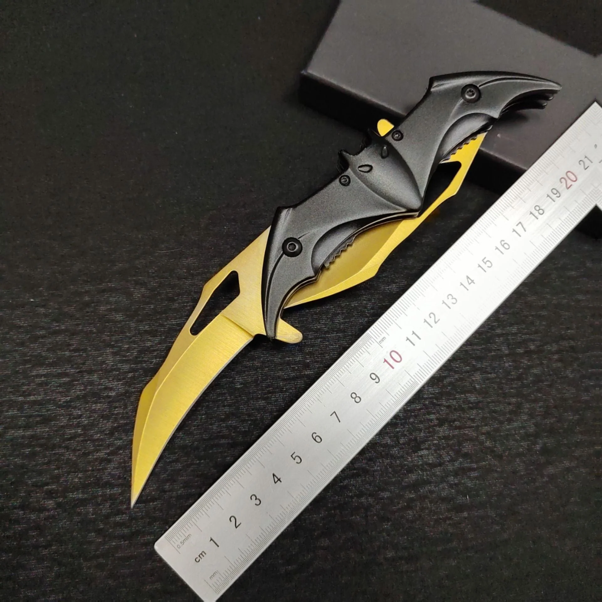 Double Blade Folding Bat Knife Outdoor Camping Hunting Defense Pocket Knives EDC Tool - Image 3