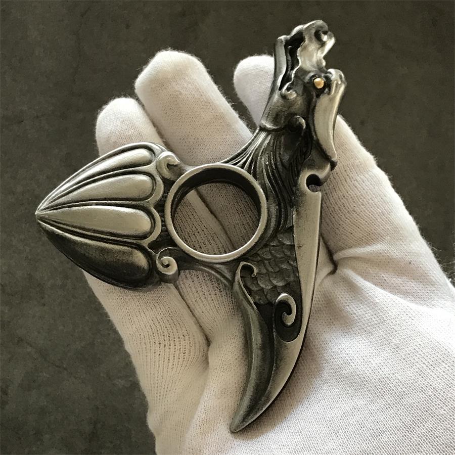 Dragon Pattern Knuckle Duster EDC Decoration - Image 2