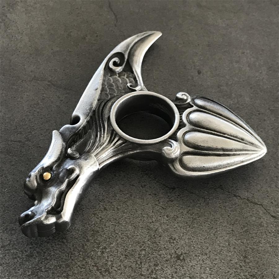 Dragon Pattern Knuckle Duster EDC Decoration - Image 7