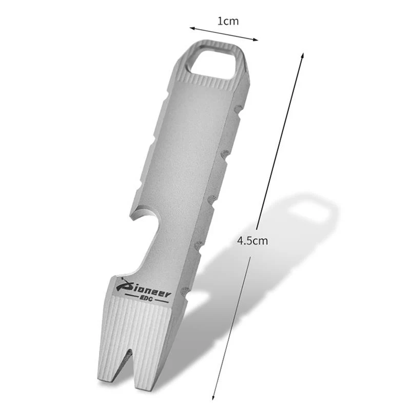 Fingertip Titanium Crowbar Function Bottle Opening EDC Tool - Image 8