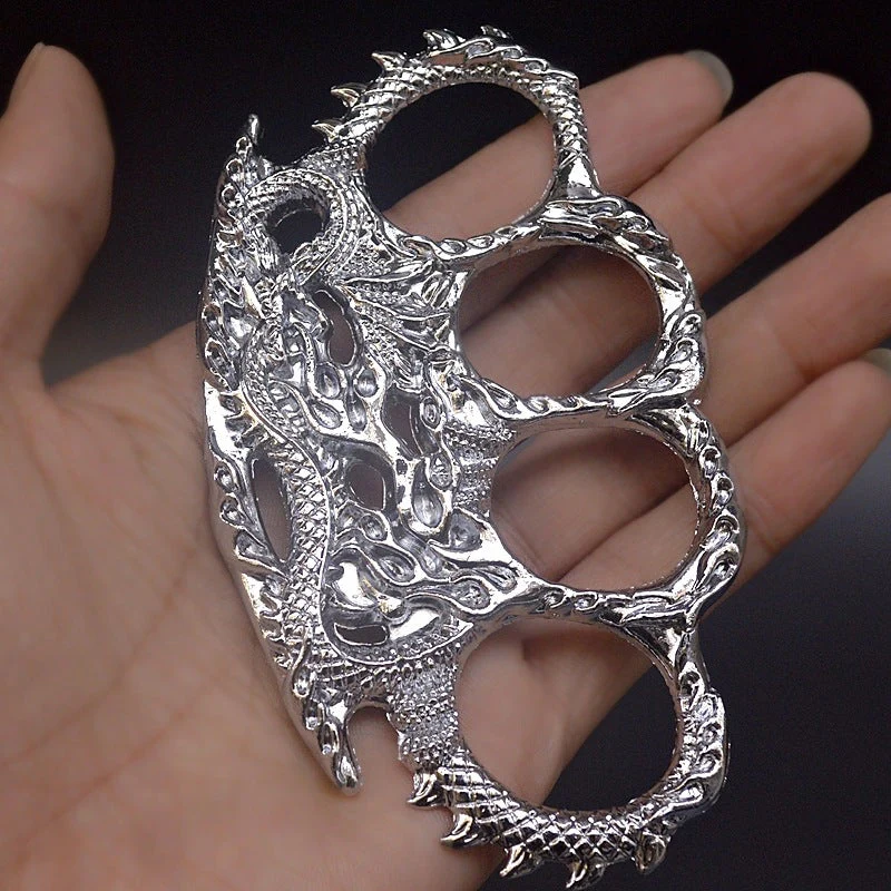 Fire Dragon - Knuckle Duster Boxing Four Finger Buckle Defense Window Breaker Outdoor EDC Tool - Image 7