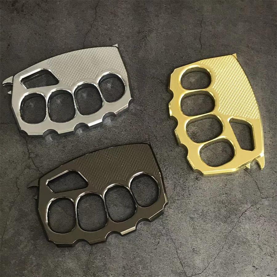 Four Finger Broken Window Brass Knuckle Duster - Image 2