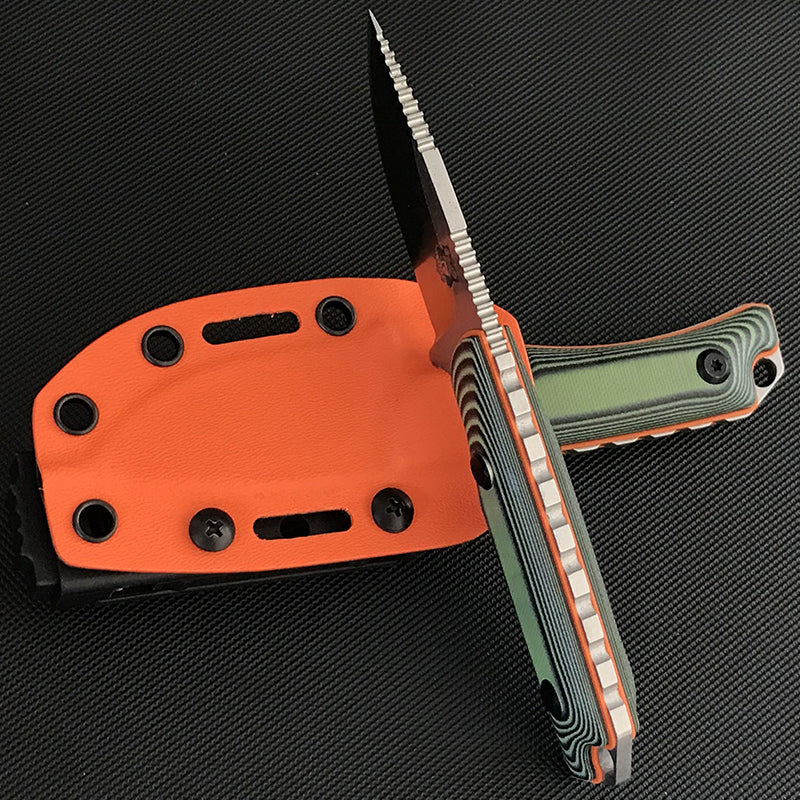 G10 Handle Liome 15017 Tactical Fixed Knife Outdoor Hunting Straight Knives EDC Defense Tool - Image 7