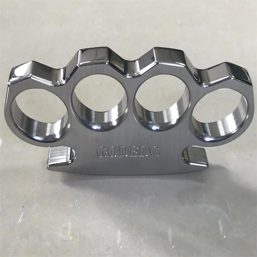 GODEDC Brushed and Mirror Polished Solid Steel Knuckle Duster - Image 10