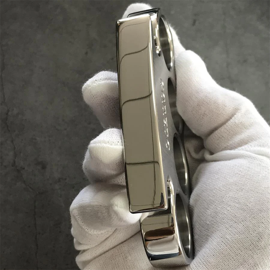 GODEDC Brushed and Mirror Polished Solid Steel Knuckle Duster - Image 3