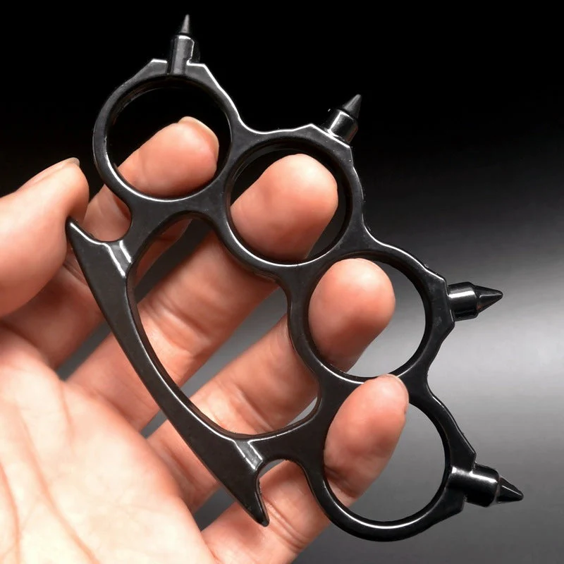 Solid Brass Knuckle Duster Boxing Self Defense Window Breaker Combat Fighting EDC Tool