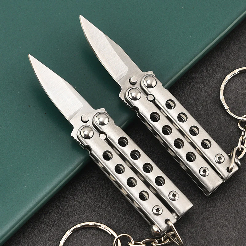 Keychain Training Knife Portable Folding Practice Knives - Image 2