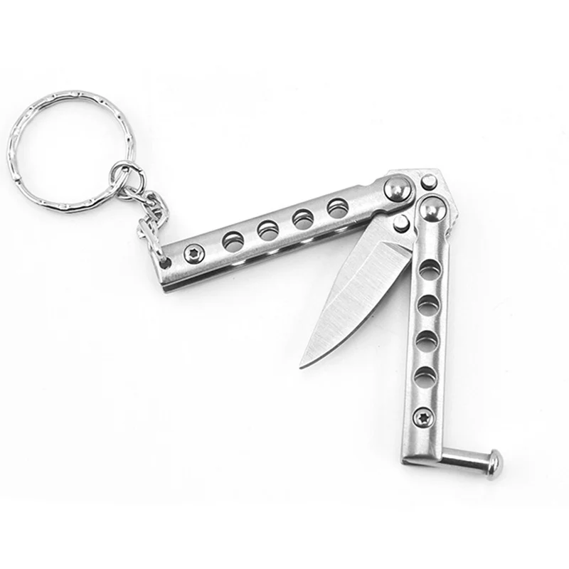 Keychain Training Knife Portable Folding Practice Knives - Image 6