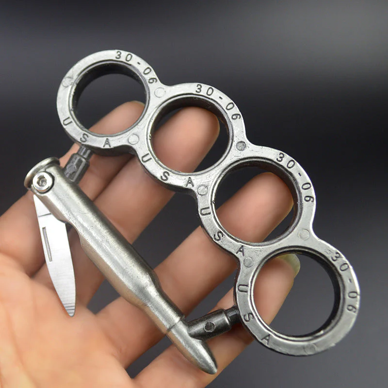 Knife-knuckle Duster Boxing Self-defense Window Breaker Outdoor Multifunctional Portable EDC Tool