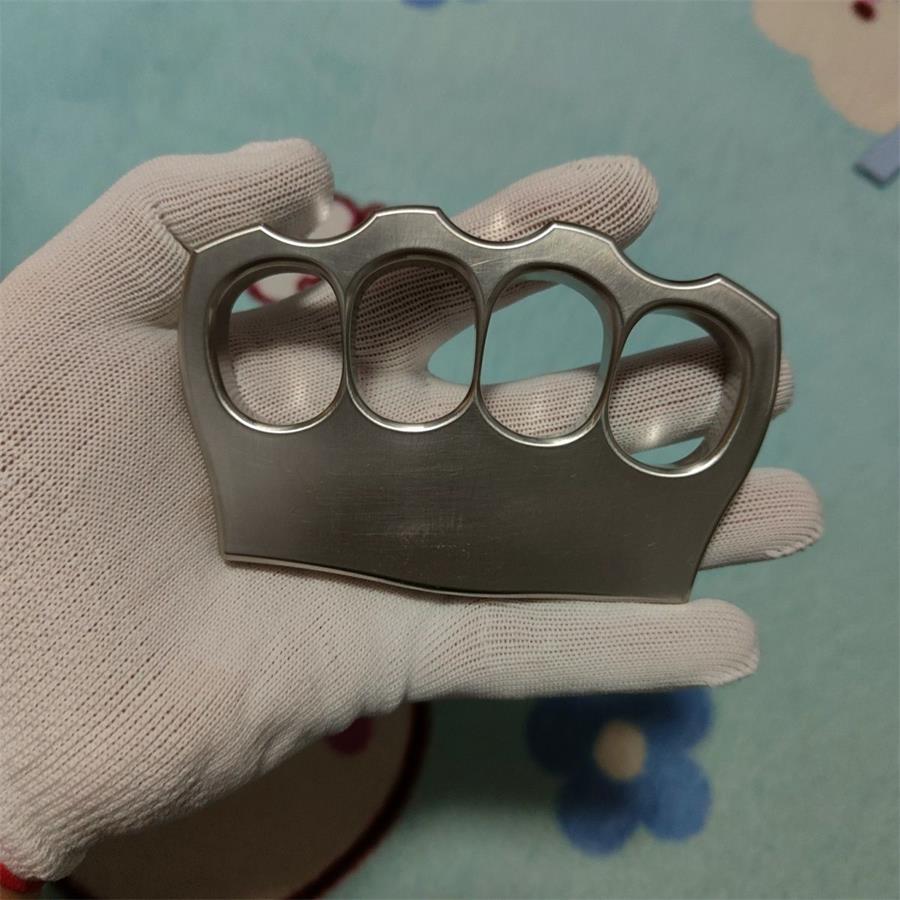 Large Finger Hole 304 Steel Knuckle Duster Broken Window Self-defense EDC Tool