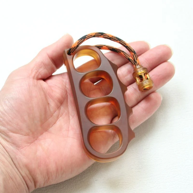 Large Size Amber Pea Knuckle Duster - Image 2