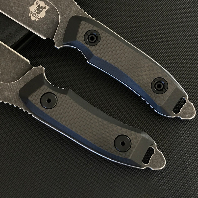 Liome Outdoor Fixed blade Knife G10+ Carbon Fiber Handle Survival Safety Tactical Military Knives - Image 5