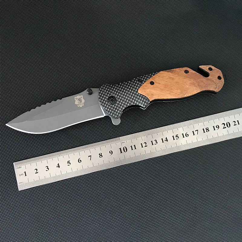 Liome X50 Folding Knife Wooden Handle Pocket Knives Outdoor Multifunctional Tactica Camping EDC Tool - Image 5