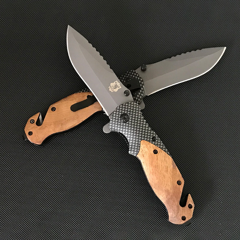 Liome X50 Folding Knife Wooden Handle Pocket Knives Outdoor Multifunctional Tactica Camping EDC Tool - Image 6
