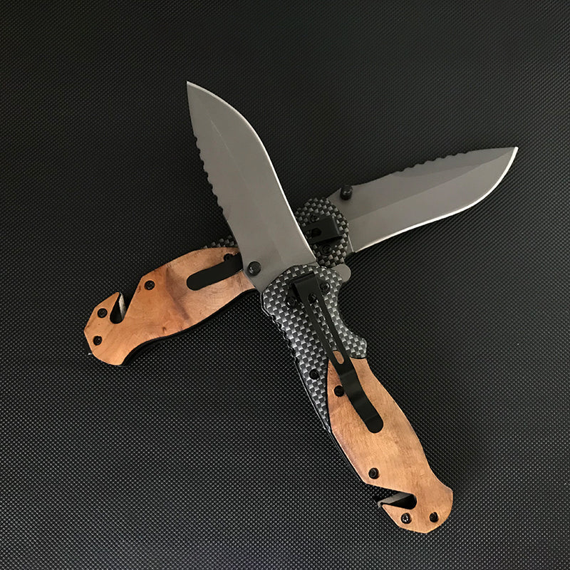 Liome X50 Folding Knife Wooden Handle Pocket Knives Outdoor Multifunctional Tactica Camping EDC Tool - Image 8