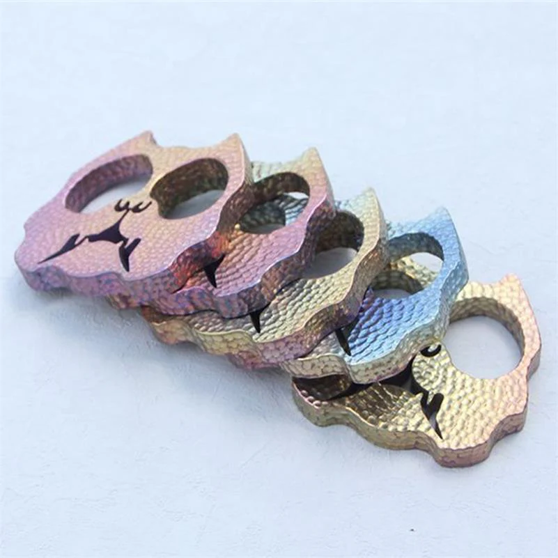 Mini Creative Knuckle Duster Titanium Dog Head Modeling - Image 5