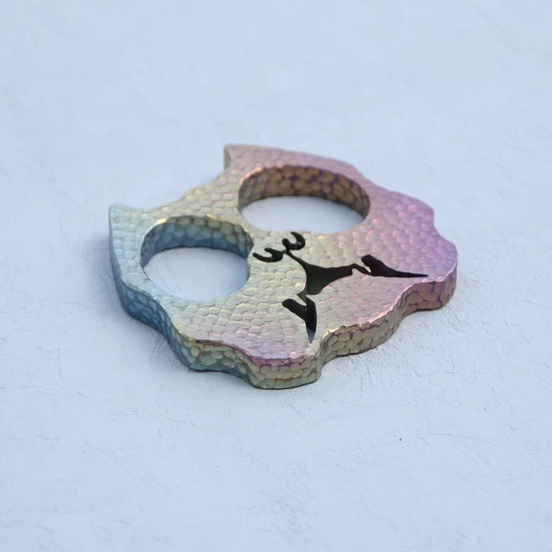 Mini Creative Knuckle Duster Titanium Dog Head Modeling - Image 8