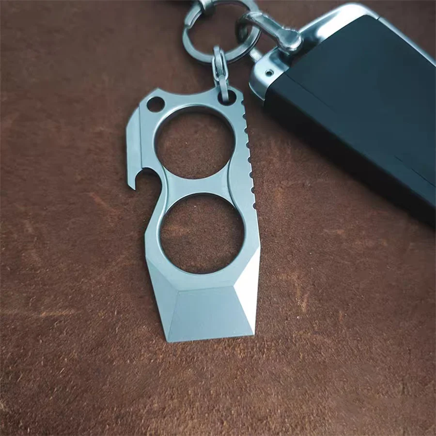 Mini Crowbar Titanium Alloy Bottle Opening EDC Tool - Image 3
