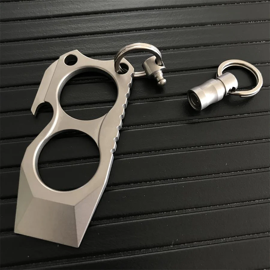 Mini Crowbar Titanium Alloy Bottle Opening EDC Tool - Image 5