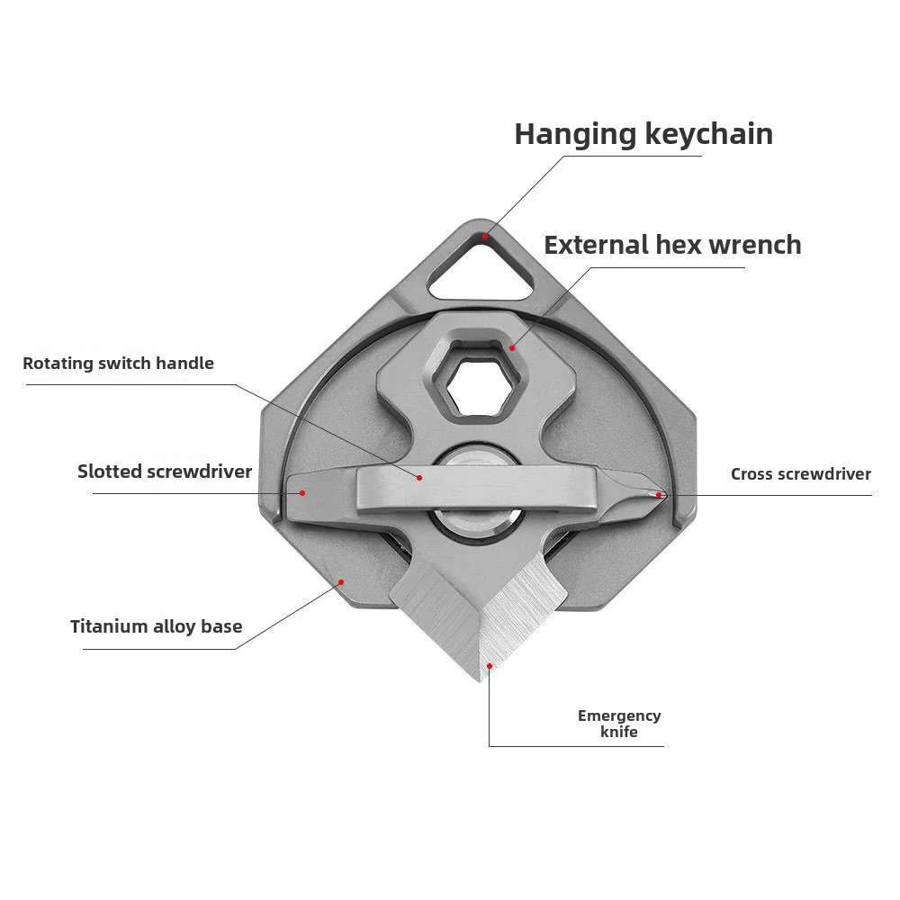 Mini Keychain Folding Knife Multi-Tool - Image 3