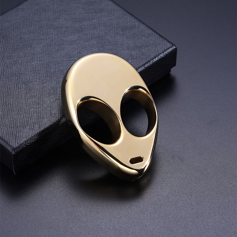 Mini Portable Solid Alien Brass Knuckle Duster - Image 4