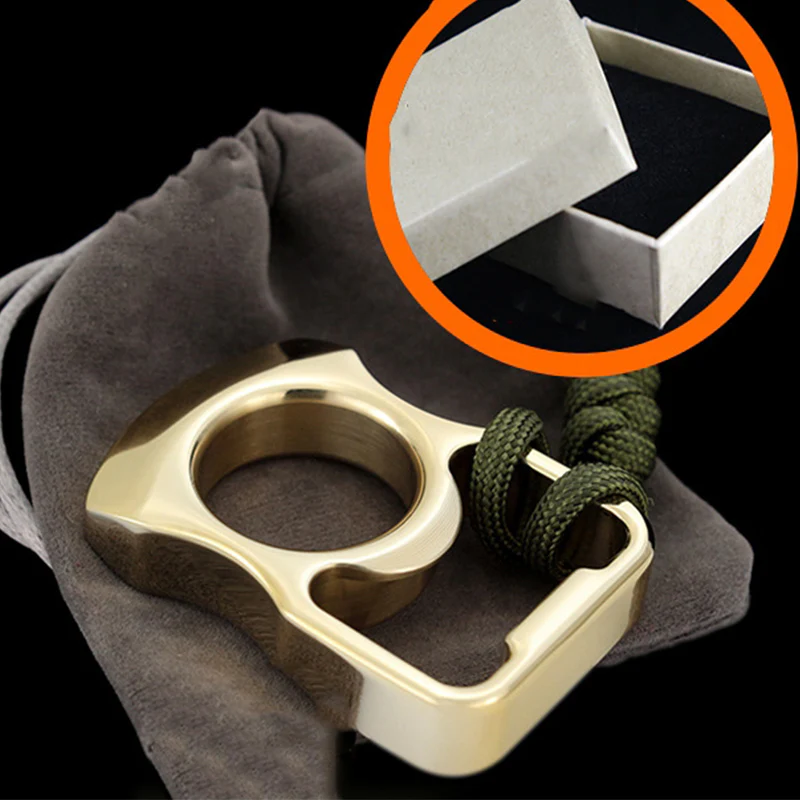 Mini Single Finger Brass Knuckle Multi-functional Bottle Opening Tool - Image 5