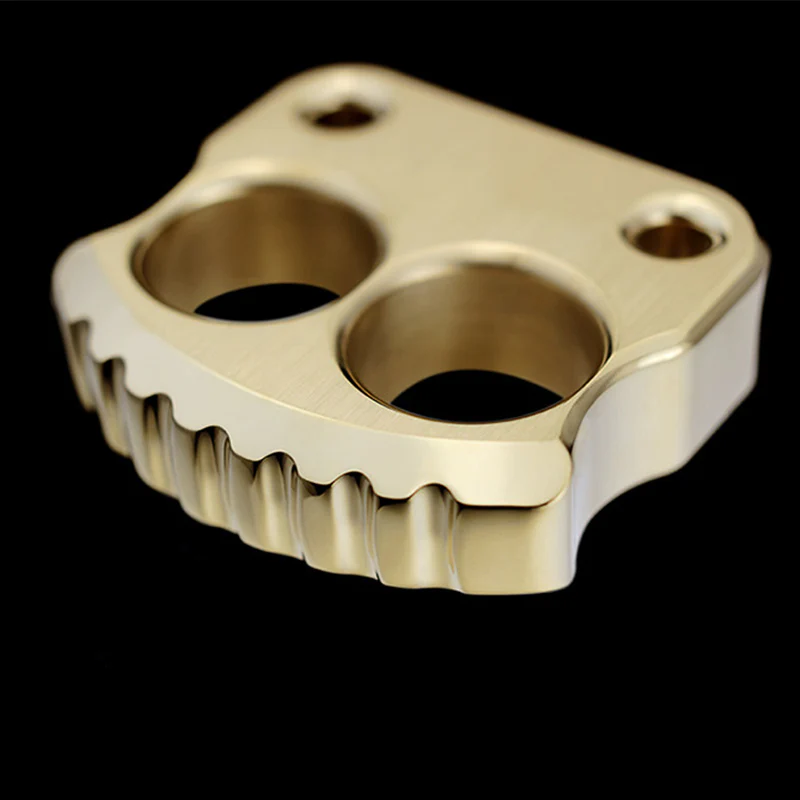 Mini Solid Brass Knuckle Dusters Broken Window Portable EDC Tool