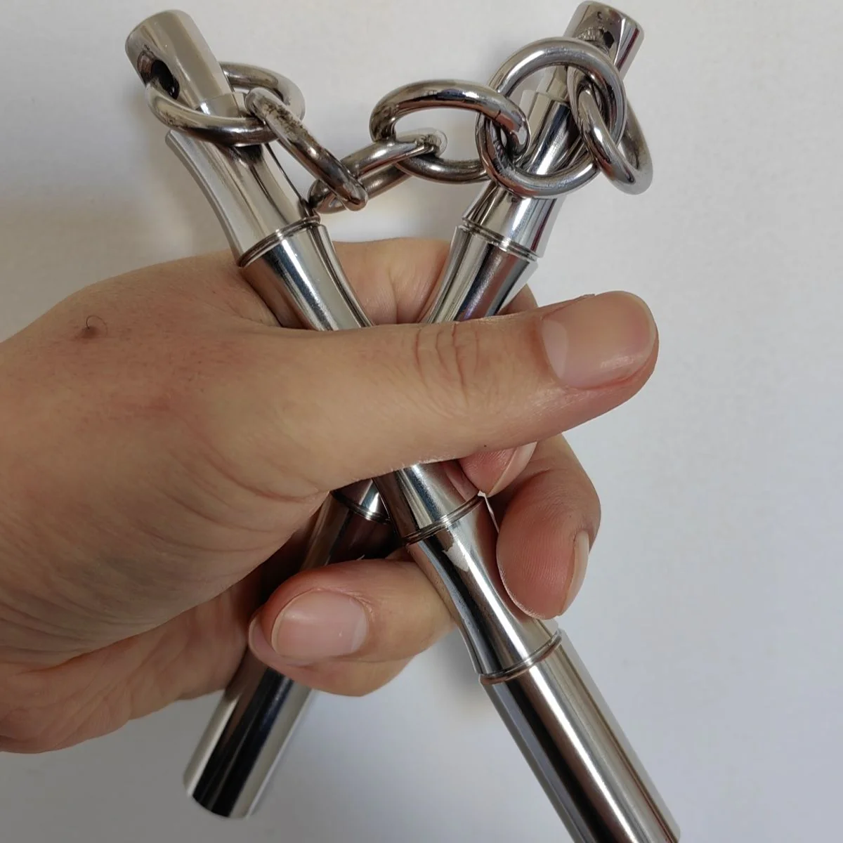 Mini Solid Nunchucks Outdoor Training Self Defense EDC Tool - Image 10