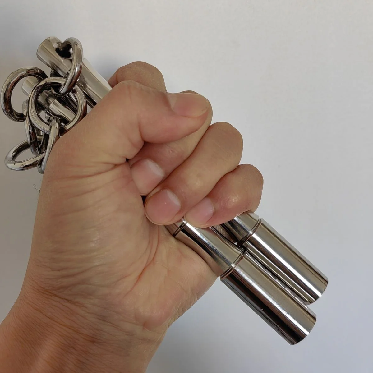 Mini Solid Nunchucks Outdoor Training Self Defense EDC Tool - Image 4