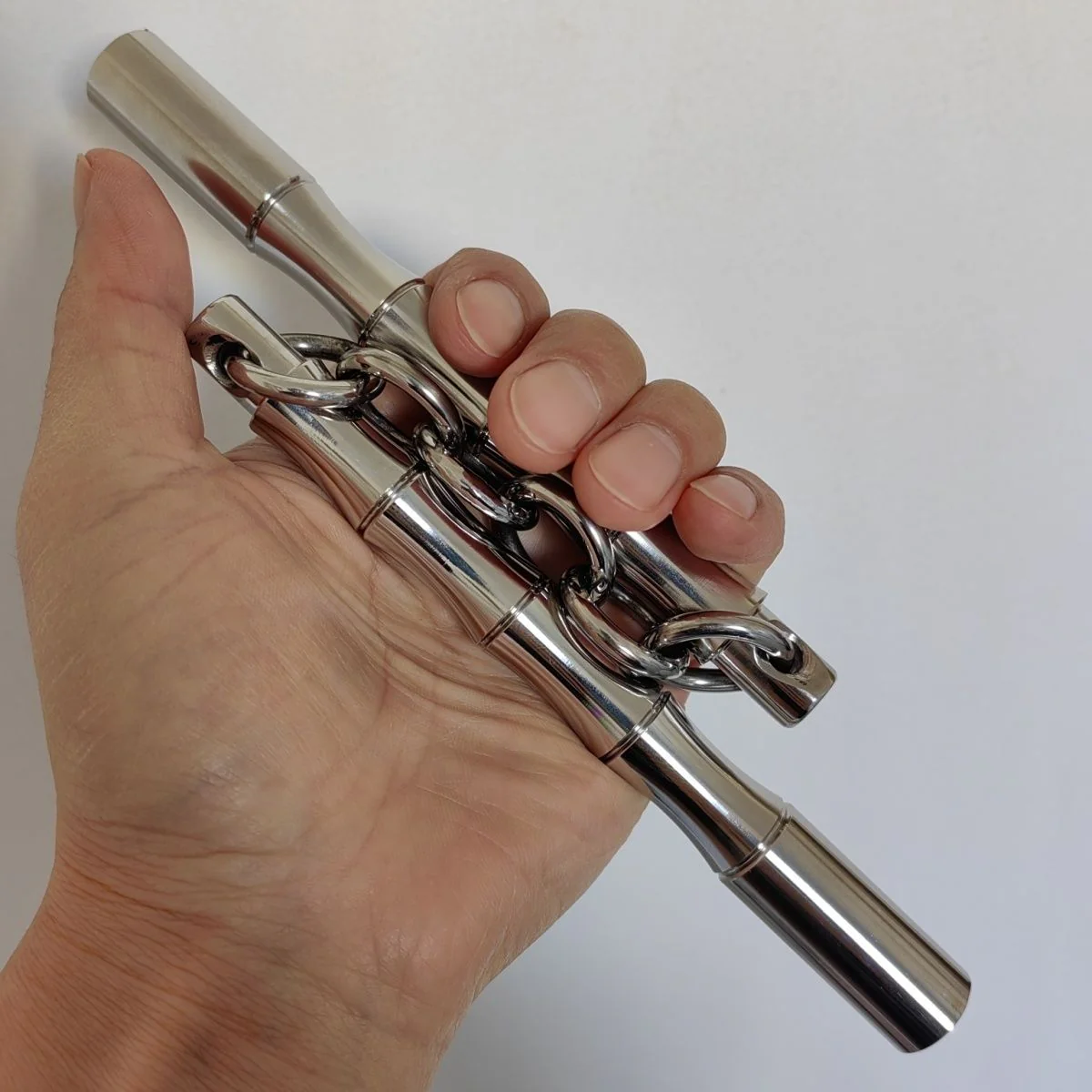 Mini Solid Nunchucks Outdoor Training Self Defense EDC Tool - Image 5