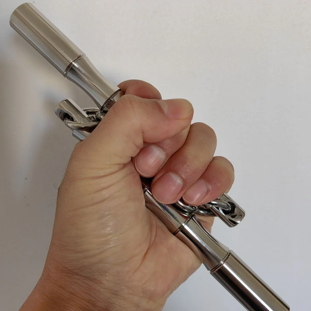 Mini Solid Nunchucks Outdoor Training Self Defense EDC Tool - Image 8