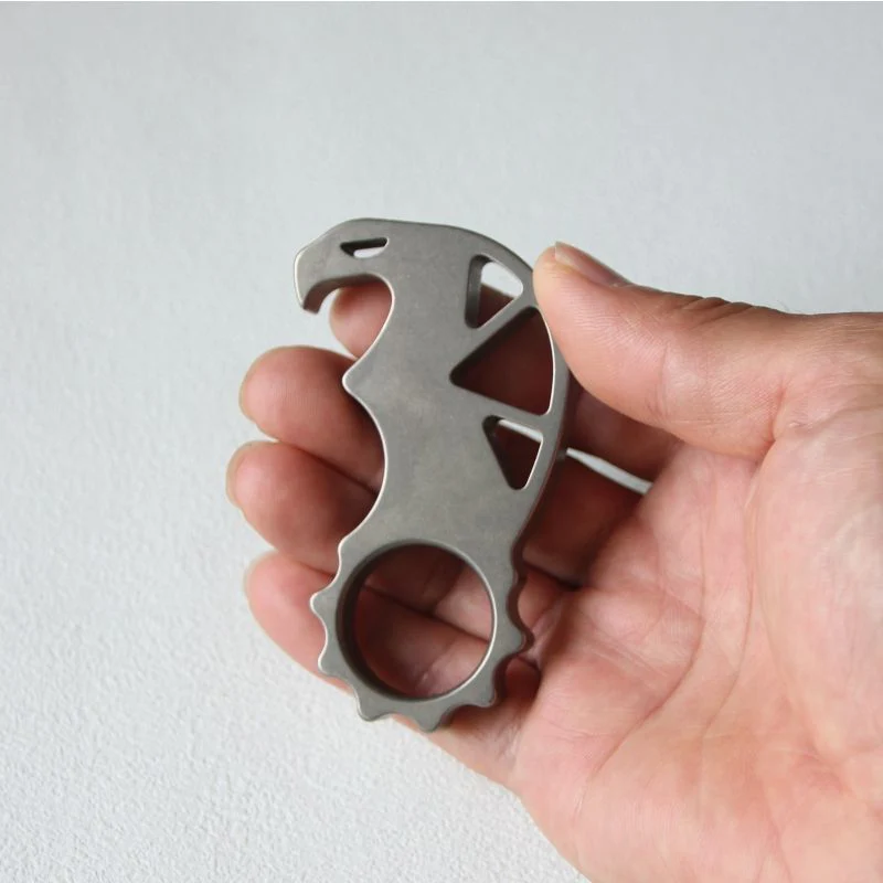 Multi-function Titanium Knuckle Duster Bottle Opening EDC Tool