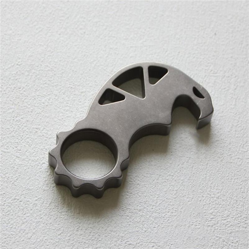 Multi-function Titanium Knuckle Duster Bottle Opening EDC Tool - Image 2