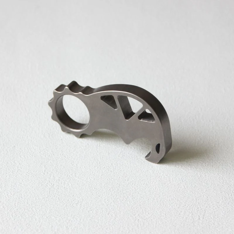 Multi-function Titanium Knuckle Duster Bottle Opening EDC Tool - Image 7