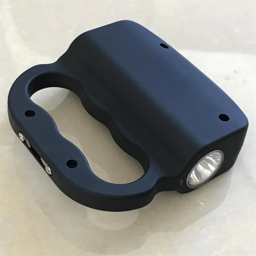 Stun Gun Multi-functional Knuckle Electric Shock Device Three-finger Lighting Lamp