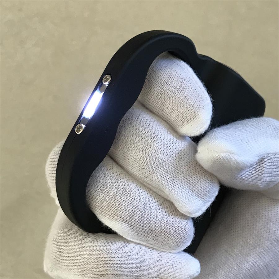 Stun Gun Multi-functional Knuckle Electric Shock Device Three-finger Lighting Lamp - Image 2