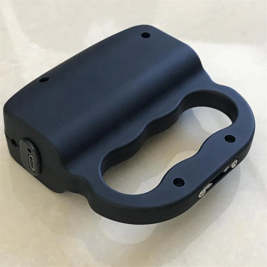 Stun Gun Multi-functional Knuckle Electric Shock Device Three-finger Lighting Lamp - Image 6