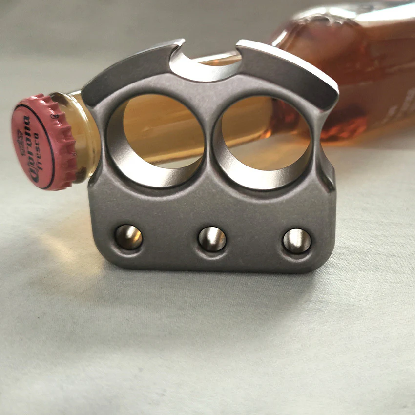Multi-style Mini Titanium Knuckle Duster Bottle Opener EDC Tool - Image 6