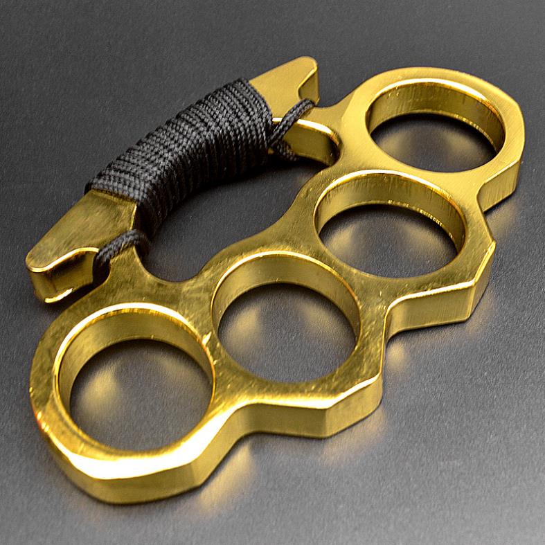 Multicolor Metal Brass Knuckle Duster Boxing Self Defense Four Finger Buckle Window Breaker Outdoor EDC Tool - Image 12