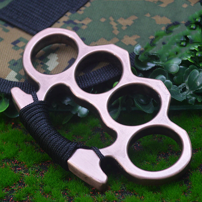 Multicolor Metal Brass Knuckle Duster Boxing Self Defense Four Finger Buckle Window Breaker Outdoor EDC Tool - Image 20